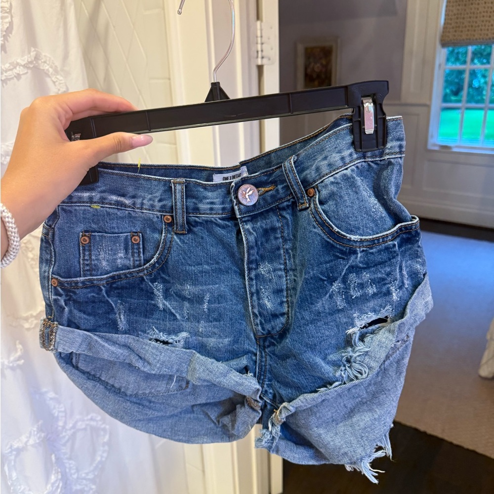 One Teaspoon Blue Women's Shorts